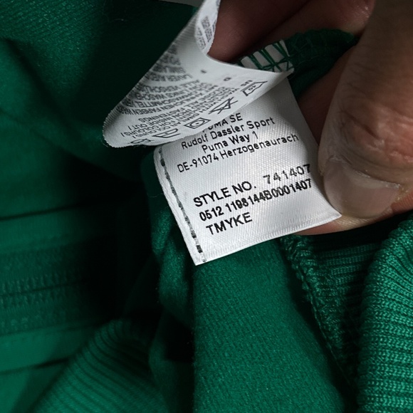 Puma Sporting CP Portugal Green White Track Jacket Mens Medium - Picture 7 of 9